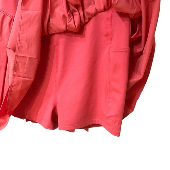 FP Movement Swing Of Things Skortsie Sz M Pleated Pink Athletic Skirt Romper - Picture 7 of 11